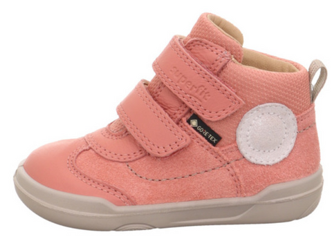  Mädchen-Barfußschuh in zartem Rosa mit Klettverschluss und flexibler Sohle 