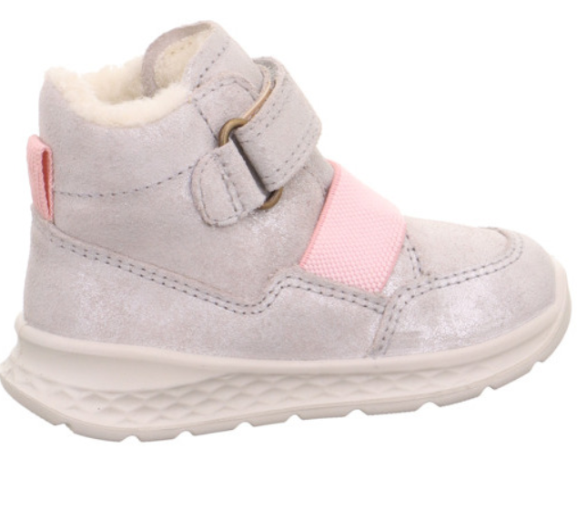  Schicker und funktionaler Kinderschuh in Silber mit Glitzer 