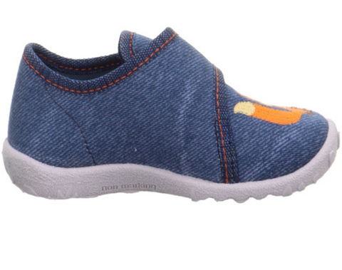 SUPERFIT Hausschuh SPOTTY 9254-81 - jeans / Fuchs - Comfortable and stylish slippers in denim blue with fox motif