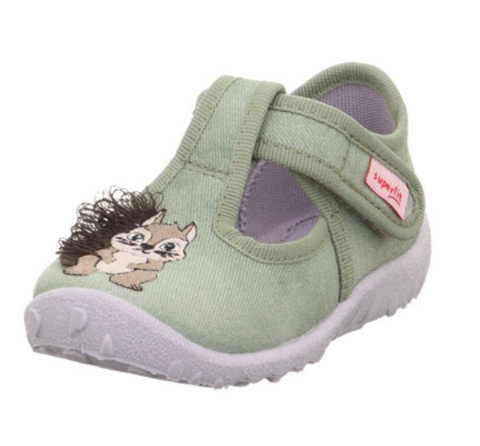 Bequemer Hausschuh SPOTTY 9256-752 in hellgrün für Damen