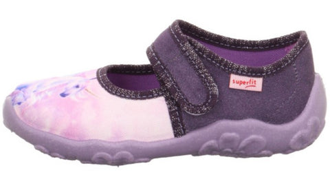 Hausschuh BONNY 281-854 in lila und rosa mit Einhorn-Motiv