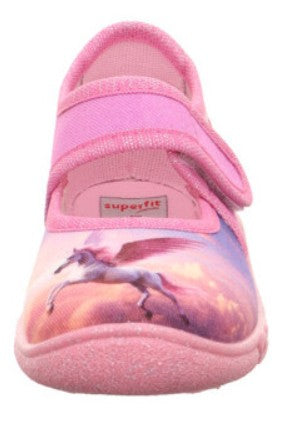 Bequemer Hausschuh für Mädchen in Pink und Lila