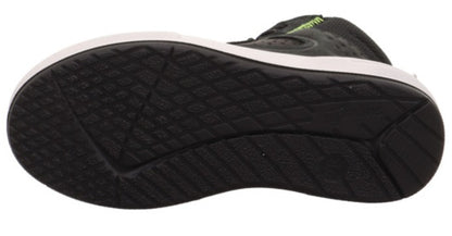 Kinder-Sneaker mit wasserdichter SYMPATEX-Beschichtung, ideal für Outdoor-Aktivitäten in Schwarz und Neonfarben