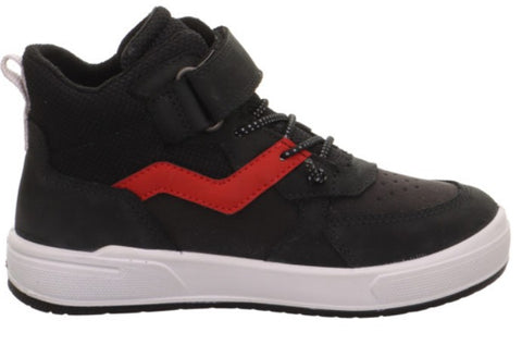 Hochwertiger SUPERFIT Knöchelschuh MAVERICK 103-00 in Schwarz-Rot mit strapazierfähigem Obermaterial