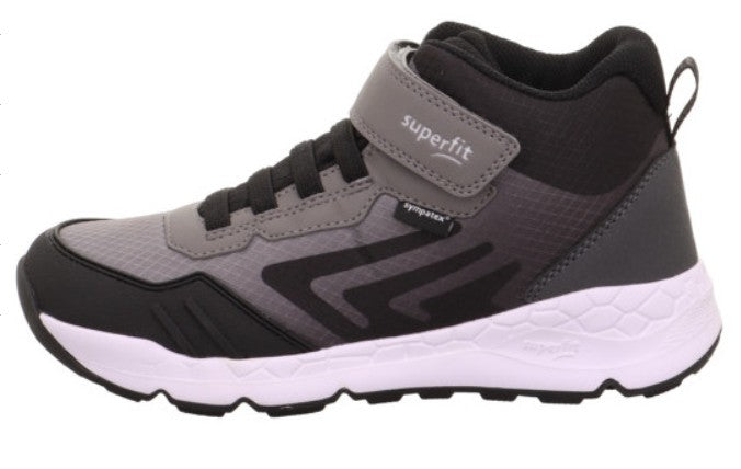 Sechs Bilder des SUPERFIT SYMPATEX Knöchelschuh FREE RIDE 570-20 in grau und schwarz, detailreiche Ansichten