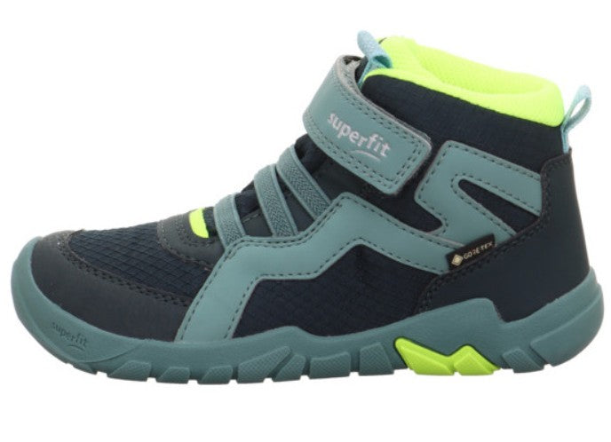 Leichtes TRACE 6034-70 GORE TEX Barfußschuh in Grün und Gelb, atmungsaktive Materialkombination für optimalen Komfort