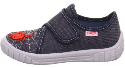 SUPERFIT Hausschuh BILL 271-81 - dark denim - rot - Spinne