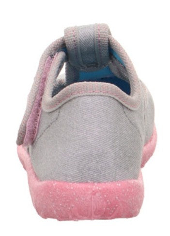 SUPERFIT Hausschuh SPOTTY 9256-252 - grau / rosa / Katze