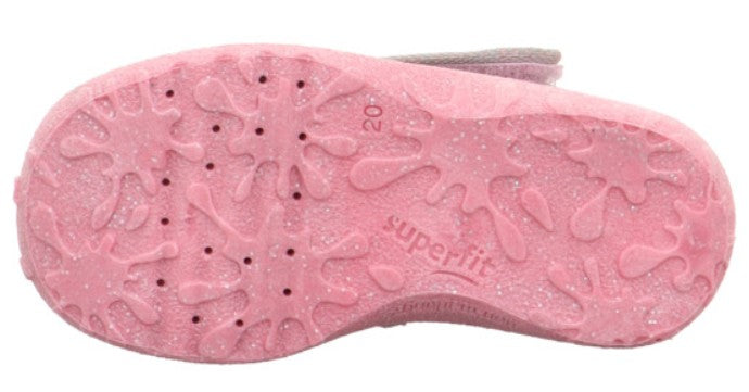 SUPERFIT Hausschuh SPOTTY 9256-252 - grau / rosa / Katze