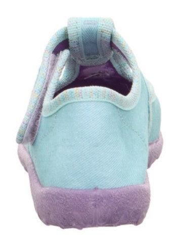 SUPERFIT Hausschuh SPOTTY 9256-753 - türkis / lila / Seepferdchen