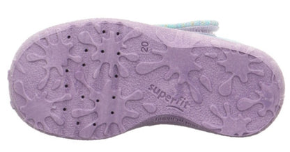 SUPERFIT Hausschuh SPOTTY 9256-753 - türkis / lila / Seepferdchen