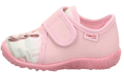 SUPERFIT Hausschuh SPOTTY 9254-556 - rosa / Hasi / Glitzer