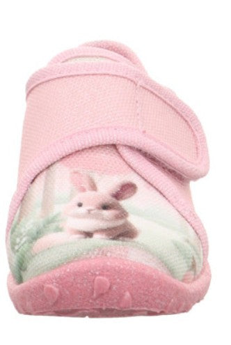 SUPERFIT Hausschuh SPOTTY 9254-556 - rosa / Hasi / Glitzer