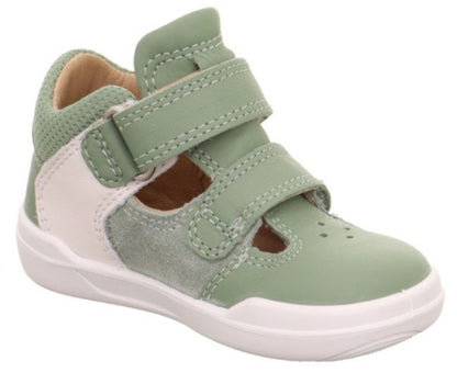 SUPERFIT Barfuß Halbsandale SUPERFREE 547-750 - grün / offwhite