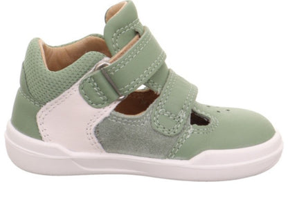 SUPERFIT Barfuß Halbsandale SUPERFREE 547-750 - grün / offwhite