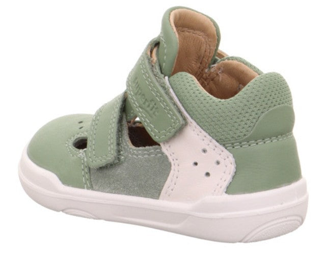 SUPERFIT Barfuß Halbsandale SUPERFREE 547-750 - grün / offwhite