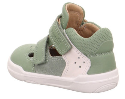 SUPERFIT Barfuß Halbsandale SUPERFREE 547-750 - grün / offwhite