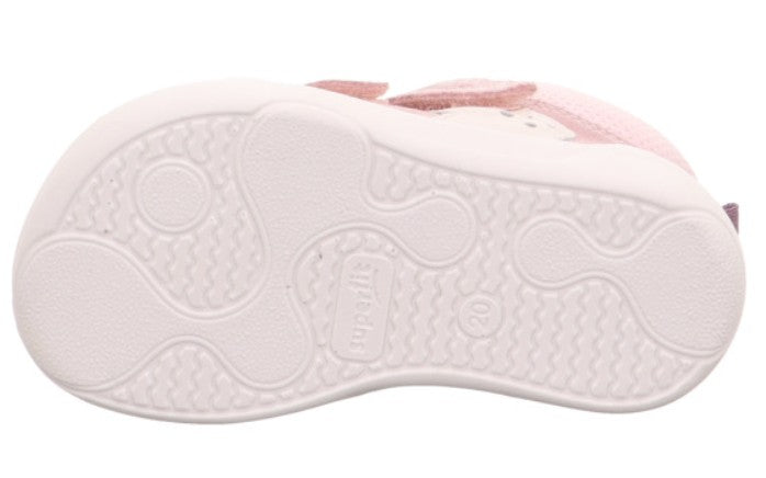 SUPERFIT Knöchelschuh Barfußschuh SUPERFREE 543- 556 - rosa / Glitzer
