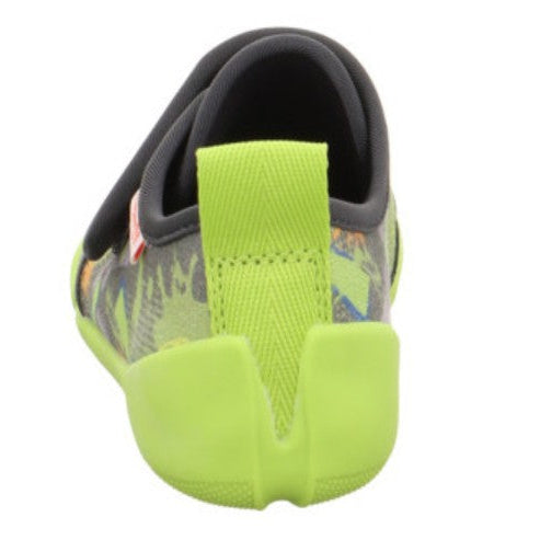 SUPERFIT Barfuß Hausschuh VENTI 6700-20 - neongrün / grau / bunt