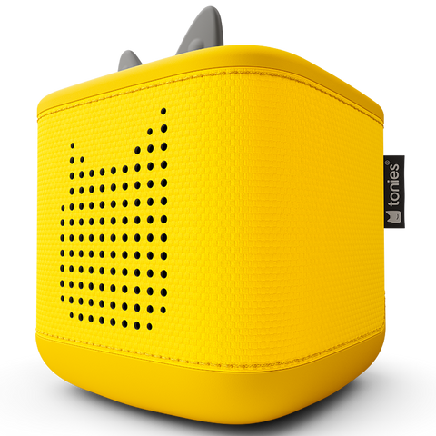 TONIES Toniebox 2 Starterset – Pikachu, gelb, mit grauen Ohren und seitlichem Tonies-Logo.