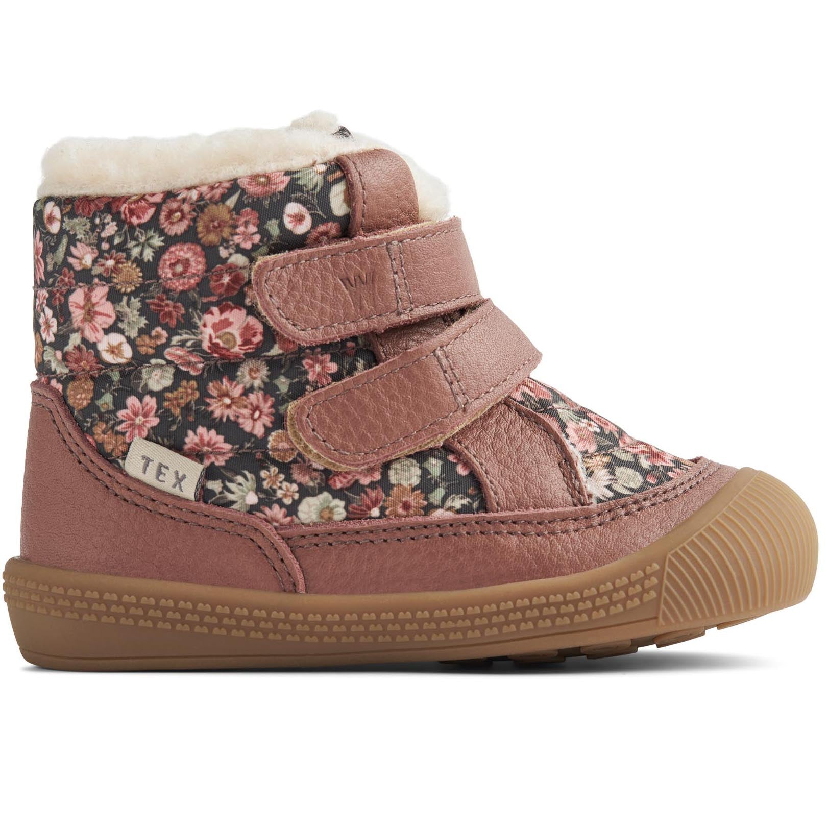 High-quality WHEAT TEX Stiefel DAXI WF512k-02 in a beautiful altrosa color with a wildblumen pattern, perfect for adding a touch of style to any outfit