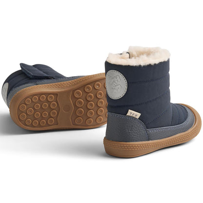 Hochwertige WHEAT TEX DELANEY WF513k-01 Stiefel in Marineblau, ideal für winterliches Wetter