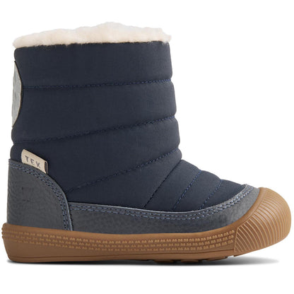 WHEAT TEX Stiefel DELANEY WF513k-01 in dunkelblau mit robustem Schnürdesign