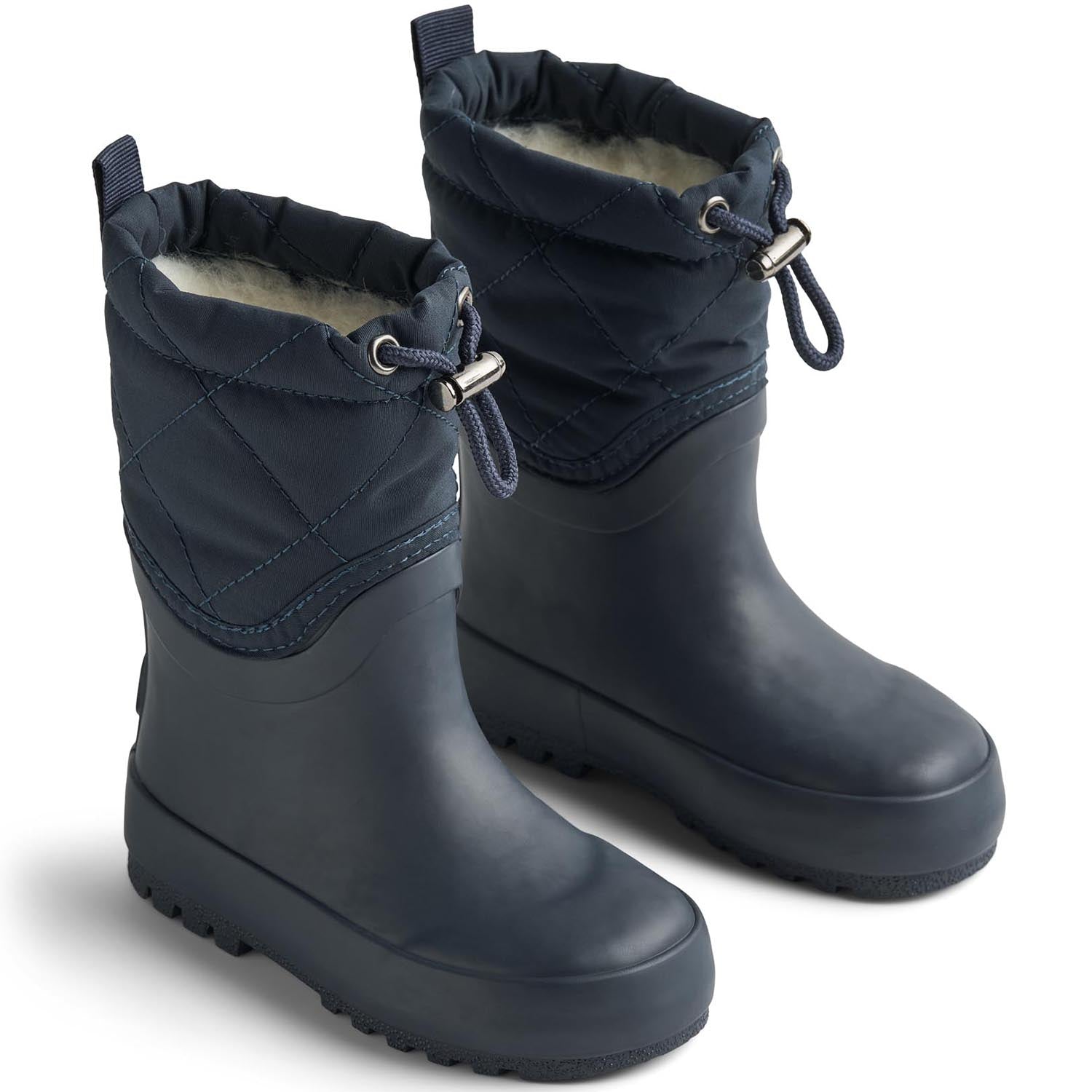 Dunkelblaue WHEAT Gummistiefel Drizzle mit robustem Design und rutschfester Sohle für nasse Bedingungen