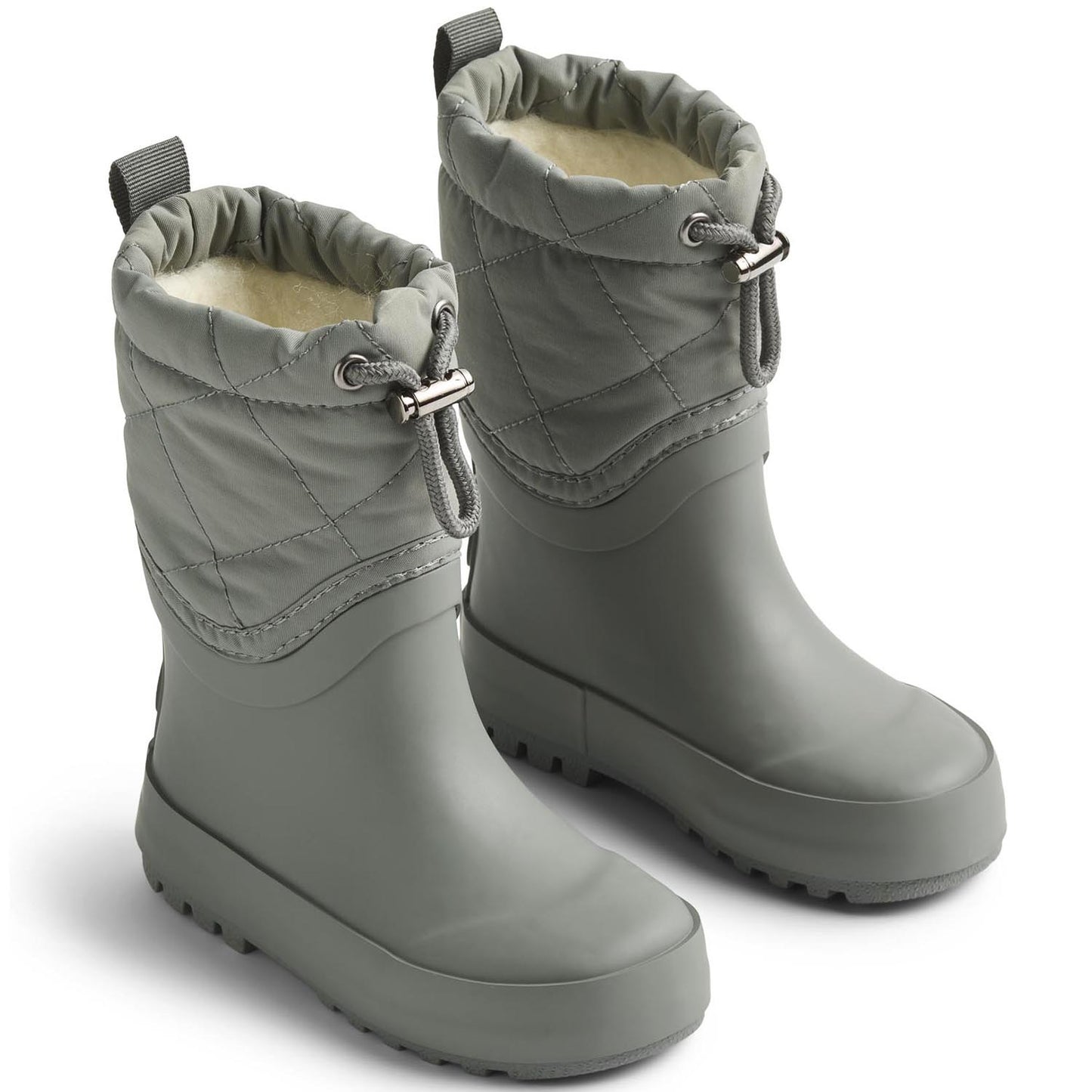 Bequemer WHEAT Gummistiefel Drizzle/Thermo Snowboot für kalte und nasse Tage in Grau