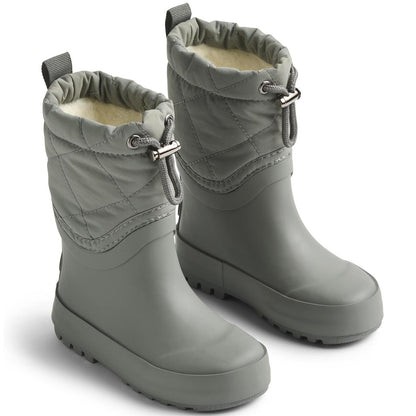 Bequemer WHEAT Gummistiefel Drizzle/Thermo Snowboot für kalte und nasse Tage in Grau