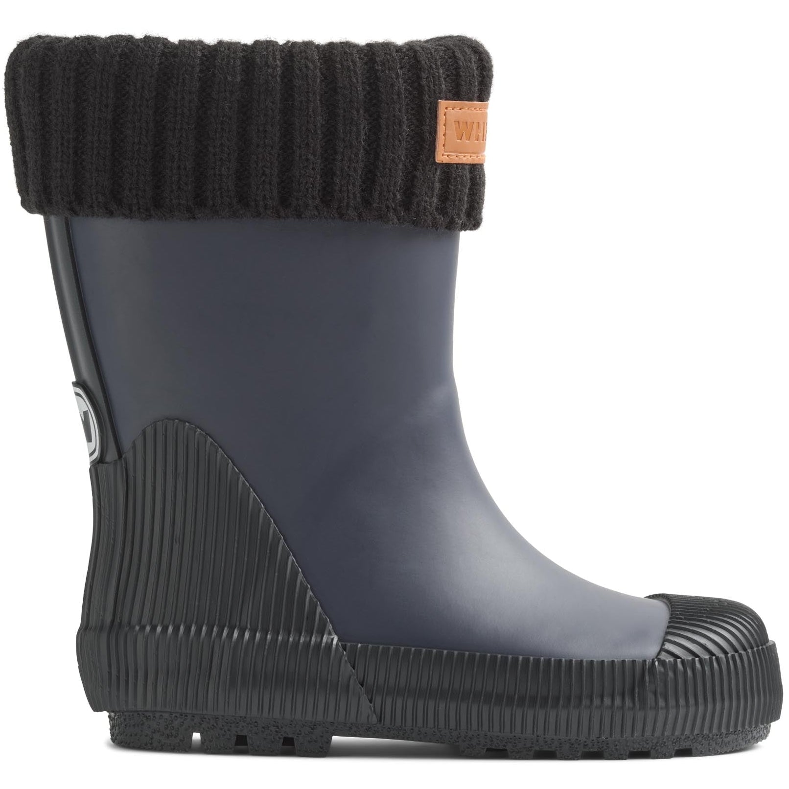 WHEAT Gummistiefel aus schwarzem Gummi mit robustem Design für nasse Bedingungen