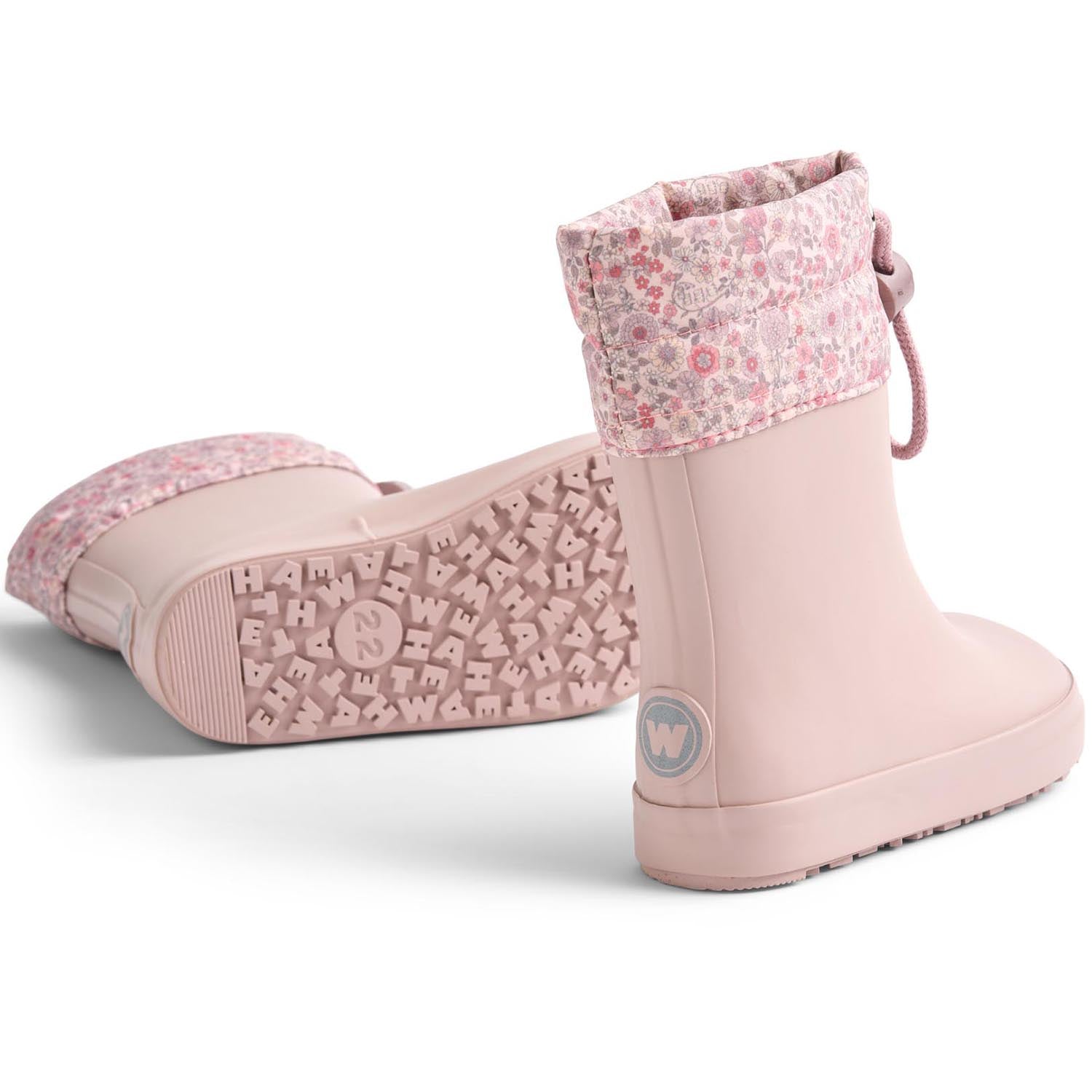 Langlebige und flexible rosa Gummistiefel WHEAT ZERRO Thermo für Damen, mit rutschfester Sohle