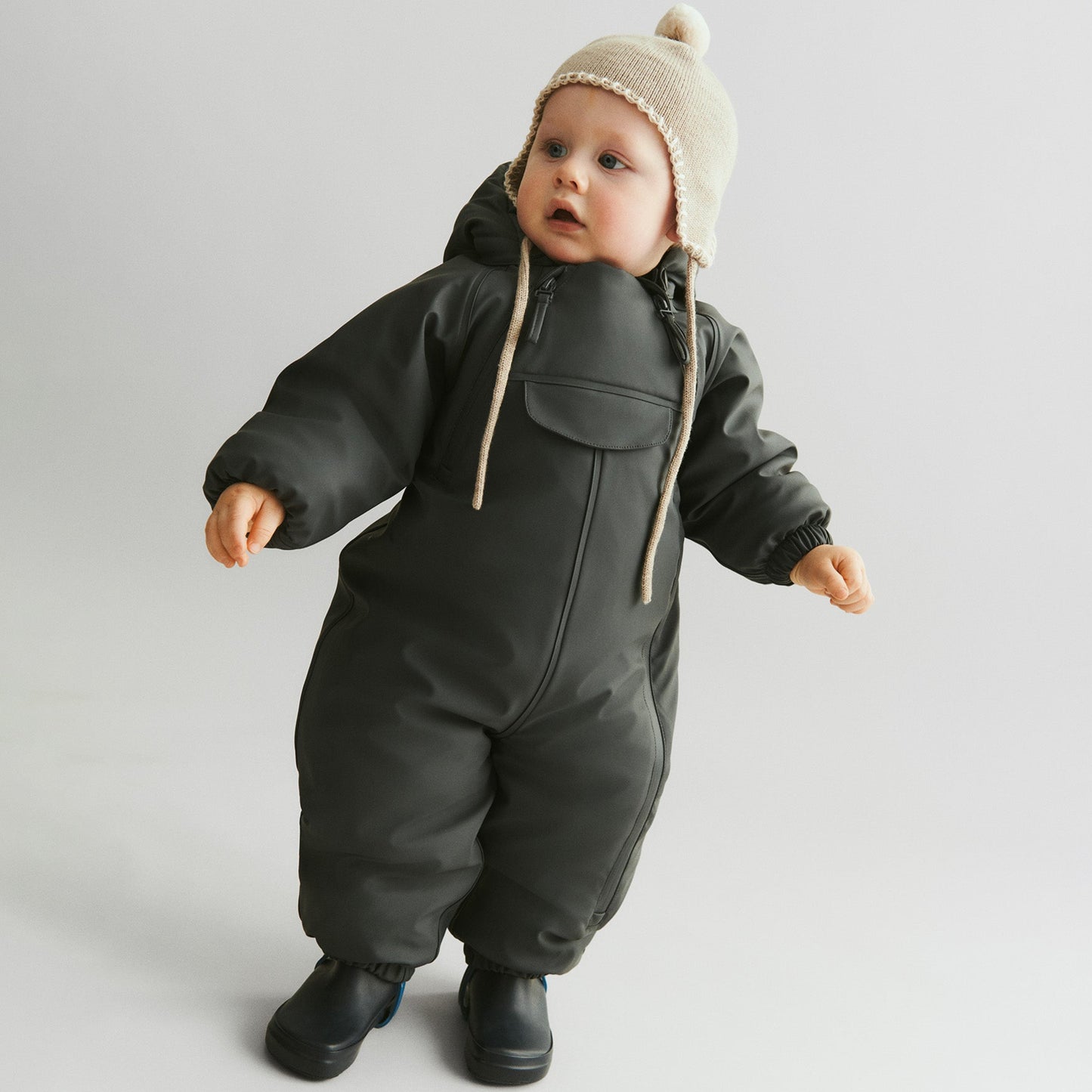 Leichte und flexible Wheat Gummistiefel Barefoot Rubber Zerro mit isolierender Thermofunktion für den Winter