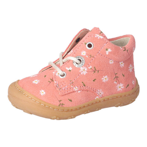 RICOSTA Knöchelschuh DOTS - coral / Blümchen