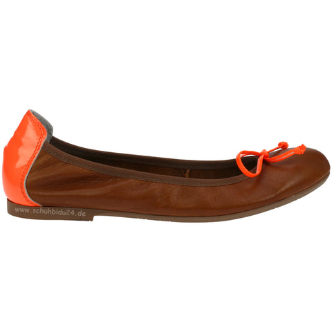 ACEBO'S Ballerina 5908 in braun color with neon accents, front view, on white background 