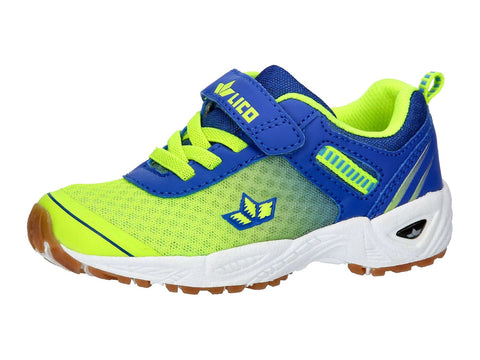 LICO Sportschuh BARNEY 360926 - neongelb / royal - Lightweight and durable neon yellow and royal blue sports shoe for men