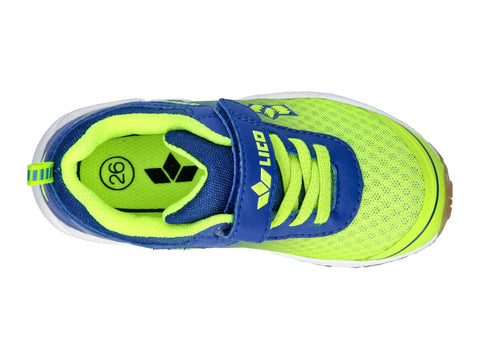 LICO Sportschuh BARNEY 360926 - neongelb / royal - Hochwertiger Sportschuh in auffälligem Neongelb/Royal-Design