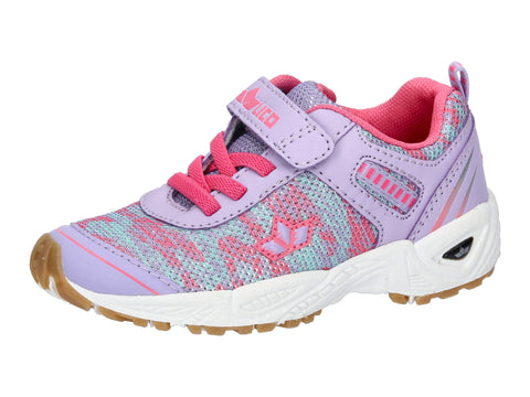 LICO Sportschuh mit glitzernden lila, pink und türkis Farben