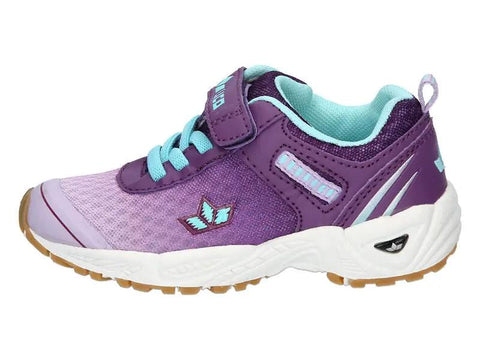 LICO Sportschuh BARNEY, lila/türkis, Klettverschluss, weiße Sohle