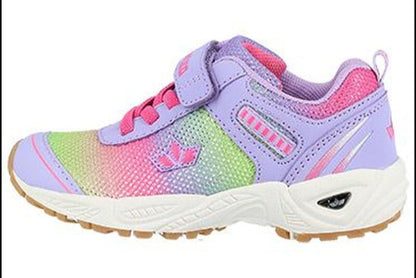 LILA / PINK / ZITRONENfarbenen LICO Sportschuh BARNEY 366211 für aktive Kinder und Jugendliche
