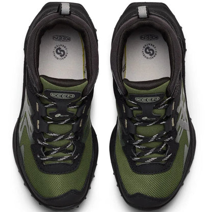 Schlichter KEEN TEX ZIONIC MID WP in Schwarz und Grün mit robustem Schnürsystem