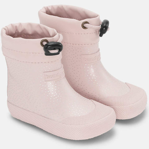 Barfuß Gummistiefel COVER rosa Pünktchen Kinderstiefel wasserdicht rutschfest