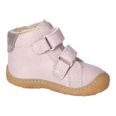 Detailaufnahme des bequemen Knöchelschuhs GEDO von Ricosta in zartem Altrosa