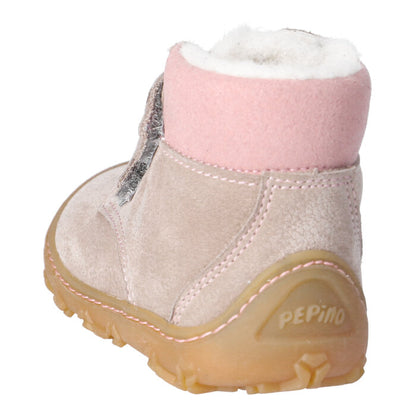 RICOSTA Barfuß Knöchelschuh NICO - beige / rosa - comfortable and stylish ankle shoe for kids