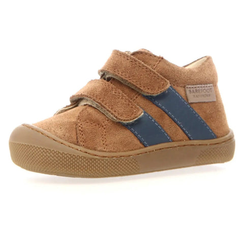NATURINO Barfußschuh Halbschuh SABBY - braun / blau / dunkle Sohle