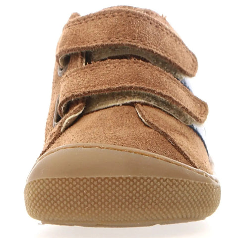 NATURINO Barfußschuh Halbschuh SABBY - braun / blau / dunkle Sohle