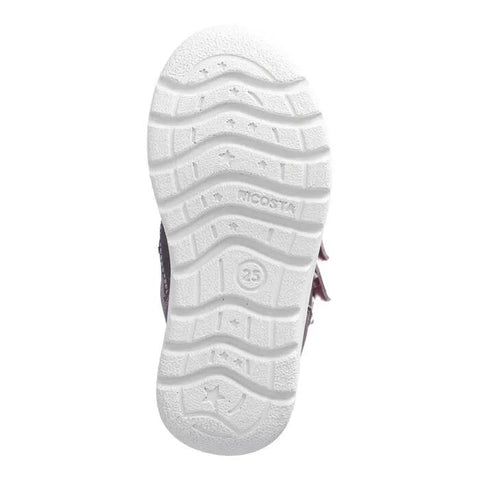 Schuhe: RICOSTA Sympa-TEX Stiefel LUNEA, Flieder/Lila; weiße Profilsohle mit Wellenmuster.