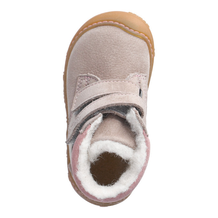 RICOSTA Barfuß Knöchelschuh NICO in beige and rosa for kids
