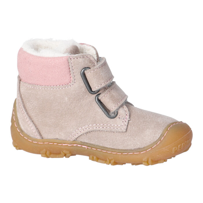 RICOSTA Barfuß Knöchelschuh NICO - beige / rosa - comfortable and stylish children's barefoot ankle shoe