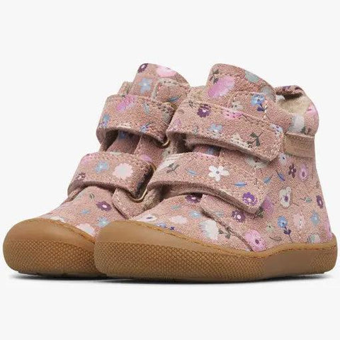 NATURINO Barfuß Stiefel WIGGHI - altrosa / Blümchen